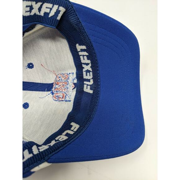 SMG Fighting Angels Staff Hat Flexfit Moisture Management Size L-XL Augusta Blue - Picture 8 of 9